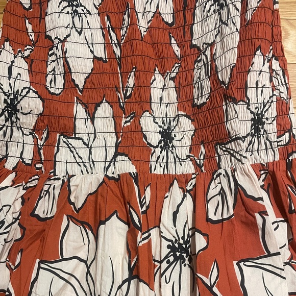 Brand New Dhruv Kapoor Smocked Flounce-Hem Dress - Picture 11 of 13